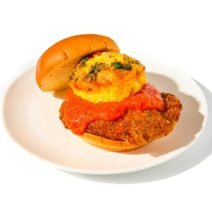 Panko-Crusted Chicken Breakfast Sandwich - Dinner for the Week